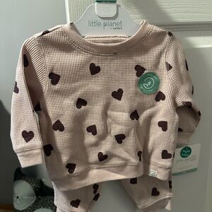 Little Planet by Carter's Pink Heart Kids Matching Set